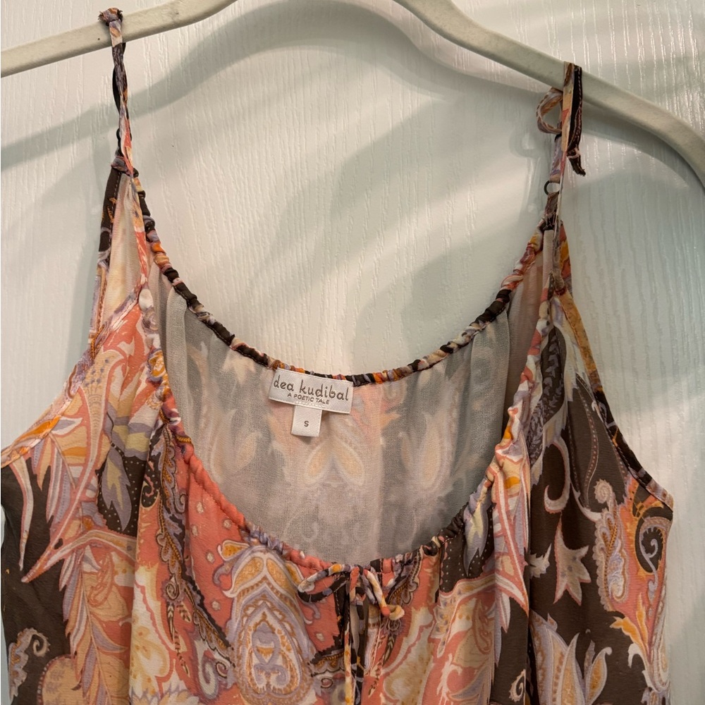 Dea Kudibal Paisley Spaghetti Strap Dress